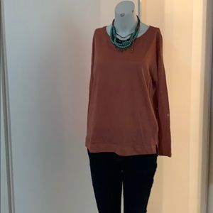 Adrienne Vittadini 100% linen peach colour